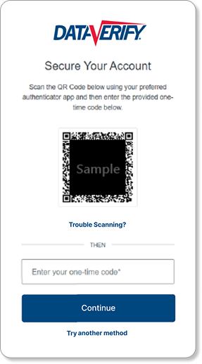 Google Authenticator screens