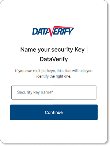 Security key step B